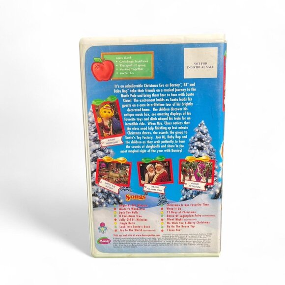 Vintage Barney’s Night Before Christmas VHS Tape 1999 Clamshell 🎄 - Picture 3 of 6